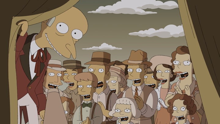 THE SIMPSONS: In the final terrifying tale ÒFreaks no Geeks,Ó Mr. BurnsÕ traveling circus stops in 1930's Springfieldland in the all-new ÒTreehouse of Horror XXIVÓ episode of THE SIMPSONS airing Sunday, Oct. 6 (8:00-8:30 PM ET/PT) on FOX.Ê THE SIMPSONS ª and ©Ê2013 TCFFC ALL RIGHTS RESERVED.