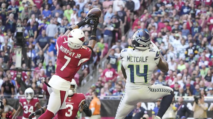 Nov 6, 2022; Phoenix, Ariz., United States;  Arizona Cardinals cornerback Byron Murphy Jr. (7)
