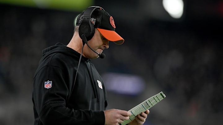 Nov 16, 2023; Baltimore, Maryland, USA; Cincinnati Bengals head coach Zac Taylor during the second