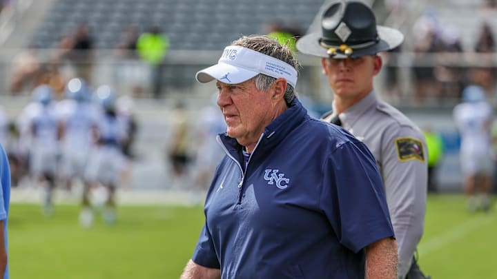 North Carolina coach Bill Belichick dropped an answer to one of college football's biggest questions on College GameDay-- who is the (college) coaching GOAT?