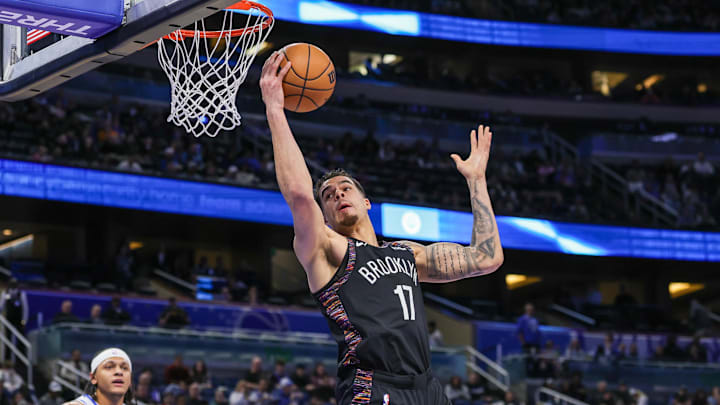 Feb 5, 2026; Orlando, Florida, USA; Brooklyn Nets forward Michael Porter Jr. (17) grabs a rebound during the first quarter against the Orlando Magic at Kia Center. Mandatory Credit: Mike Watters-Imagn Images Feb 5, 2026; Orlando, Florida, USA; Brooklyn Nets forward Michael Porter Jr. (17) grabs a rebound during the first quarter against the Orlando Magic at Kia Center. Mandatory Credit: Mike Watters-Imagn Images