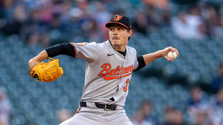 Jun 4, 2025; Seattle, Washington, USA; Baltimore Orioles starter Cade Povich (37) delivers a pitch against the Seattle Mariners at T-Mobile Park. Mandatory Credit: Stephen Brashear-Imagn Images Jun 4, 2025; Seattle, Washington, USA; Baltimore Orioles starter Cade Povich (37) delivers a pitch against the Seattle Mariners at T-Mobile Park. Mandatory Credit: Stephen Brashear-Imagn Images