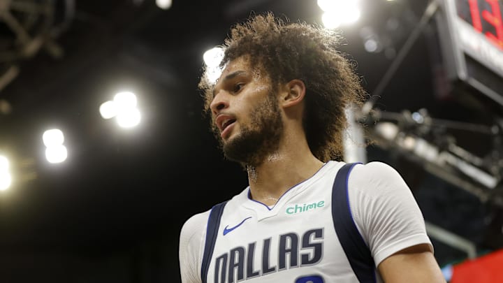 May 30, 2024; Minneapolis, Minnesota, USA; Dallas Mavericks center Dereck Lively II (2) during the second quarter in game five of the western conference finals for the 2024 NBA playoffs against the Minnesota Timberwolves at Target Center. Mandatory Credit: Bruce Kluckhohn-USA TODAY Sports