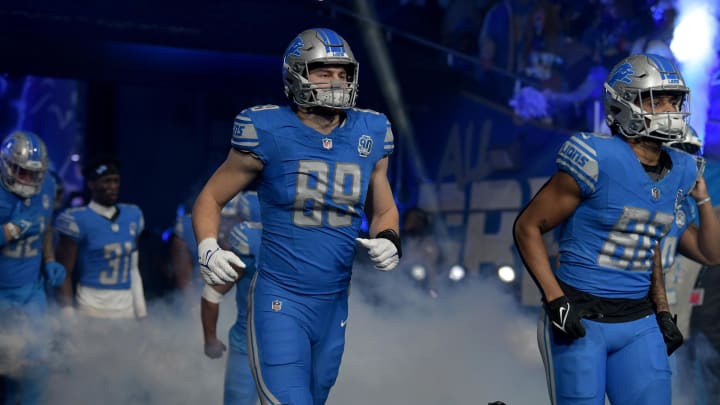 Detroit Lions tight end Brock Wright (89) Detroit Lions tight end Brock Wright (89)