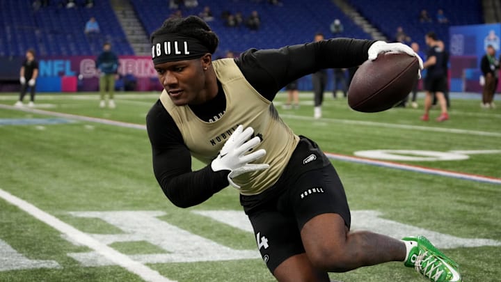 Bucky Irving was the top fantasy running back in 2024, but his performance at the NFL's Scouting Combine was nondescript. Bucky Irving was the top fantasy running back in 2024, but his performance at the NFL's Scouting Combine was nondescript.