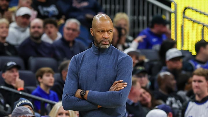 Jan 25, 2025; Orlando, Florida, USA; Orlando Magic head coach Jamahl Mosley looks on during the second quarter against the Detroit Pistons at Kia Center. Mandatory Credit: Mike Watters-Imagn Images Jan 25, 2025; Orlando, Florida, USA; Orlando Magic head coach Jamahl Mosley looks on during the second quarter against the Detroit Pistons at Kia Center. Mandatory Credit: Mike Watters-Imagn Images