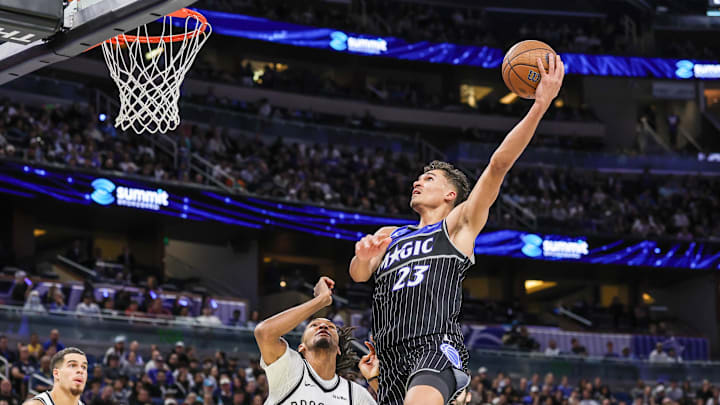 Nov 14, 2025; Orlando, Florida, USA; Orlando Magic forward Tristan da Silva (23) goes to the basket against Brooklyn Nets forward Ziaire Williams (1) during the second half at Kia Center. Mandatory Credit: Mike Watters-Imagn Images Nov 14, 2025; Orlando, Florida, USA; Orlando Magic forward Tristan da Silva (23) goes to the basket against Brooklyn Nets forward Ziaire Williams (1) during the second half at Kia Center. Mandatory Credit: Mike Watters-Imagn Images