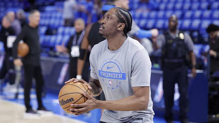 Oklahoma City Thunder guard Jalen Williams. Oklahoma City Thunder guard Jalen Williams.