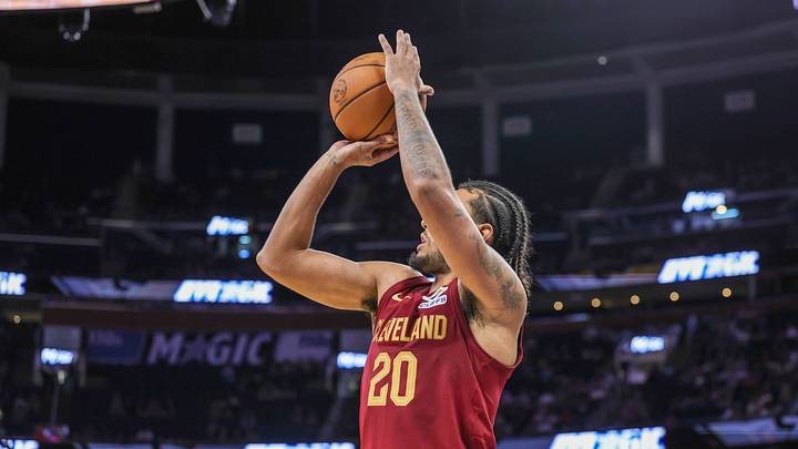 Oct 13, 2026; Orlando, Florida, USA; Cleveland Cavaliers forward Jaylon Tyson (20) shoots a three point basket during the second half against the Orlando Magic at Kia Center. Mandatory Credit: Mike Watters-Imagn Images Oct 13, 2026; Orlando, Florida, USA; Cleveland Cavaliers forward Jaylon Tyson (20) shoots a three point basket during the second half against the Orlando Magic at Kia Center. Mandatory Credit: Mike Watters-Imagn Images