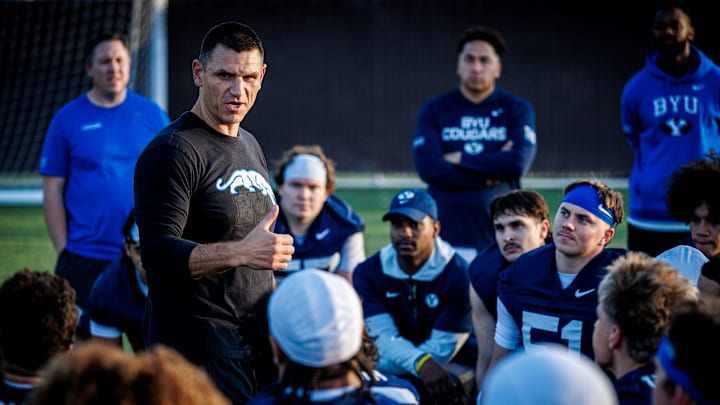 New BYU defensive coordinator Kelly Poppinga on the first day of 2026 Spring Camp New BYU defensive coordinator Kelly Poppinga on the first day of 2026 Spring Camp
