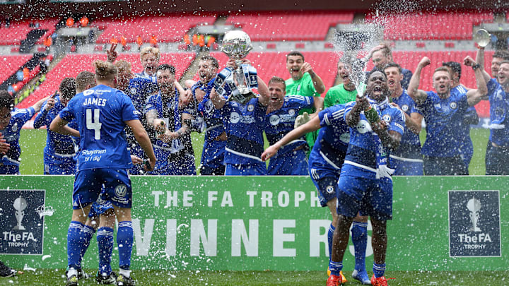 FC Halifax Town beat Gateshead 1-0 in the 2023 FA Trophy final