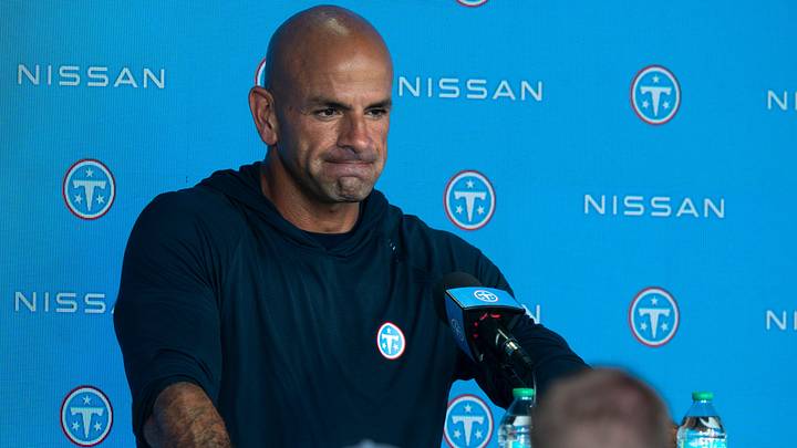 Tennessee Titans Coach Robert Saleh talks with the media after the joint practice with the Seattle Seahawks at Vanderbilt Health Football Center Friday, Aug. 21, 2026. Tennessee Titans Coach Robert Saleh talks with the media after the joint practice with the Seattle Seahawks at Vanderbilt Health Football Center Friday, Aug. 21, 2026.