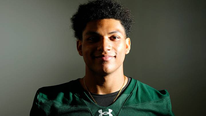 New Milford's Kobe St. Hilaire rushed for 428 rushing yards and five touchdowns in a 47-14 blowout win over Hawthorne. New Milford's Kobe St. Hilaire rushed for 428 rushing yards and five touchdowns in a 47-14 blowout win over Hawthorne.