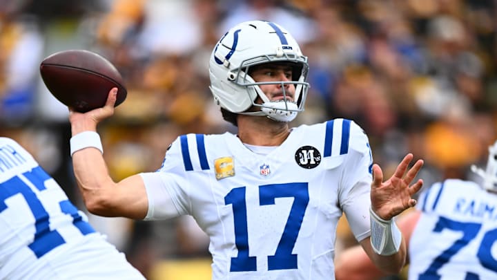 Daniel Jones of the Indianapolis Colts Daniel Jones of the Indianapolis Colts