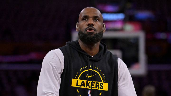 Los Angeles Lakers forward LeBron James (23) warms up prior to game three of the second round of the 2026 NBA Playoffs against the Oklahoma City Thunder at Crypto.com Arena on May 9, 2026. Los Angeles Lakers forward LeBron James (23) warms up prior to game three of the second round of the 2026 NBA Playoffs against the Oklahoma City Thunder at Crypto.com Arena on May 9, 2026.
