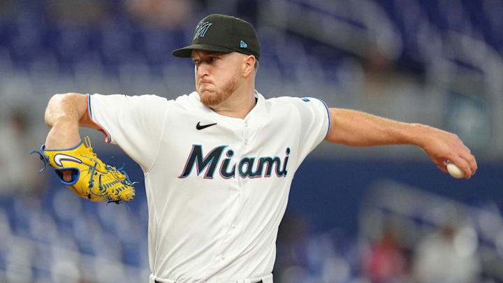Miami Marlins starting pitcher Trevor Rogers 