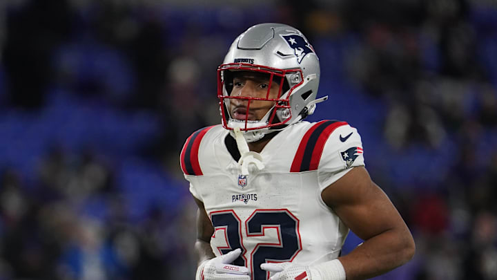 New England Patriots running back Treveyon Henderson.