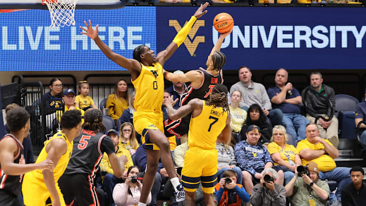 West Virginia University center Eduardo Andre West Virginia University center Eduardo Andre