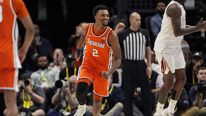 Syracuse basketball hung on to beat Florida St. in the ACC Tournament after nearly blowing a second-half, double-digit lead.