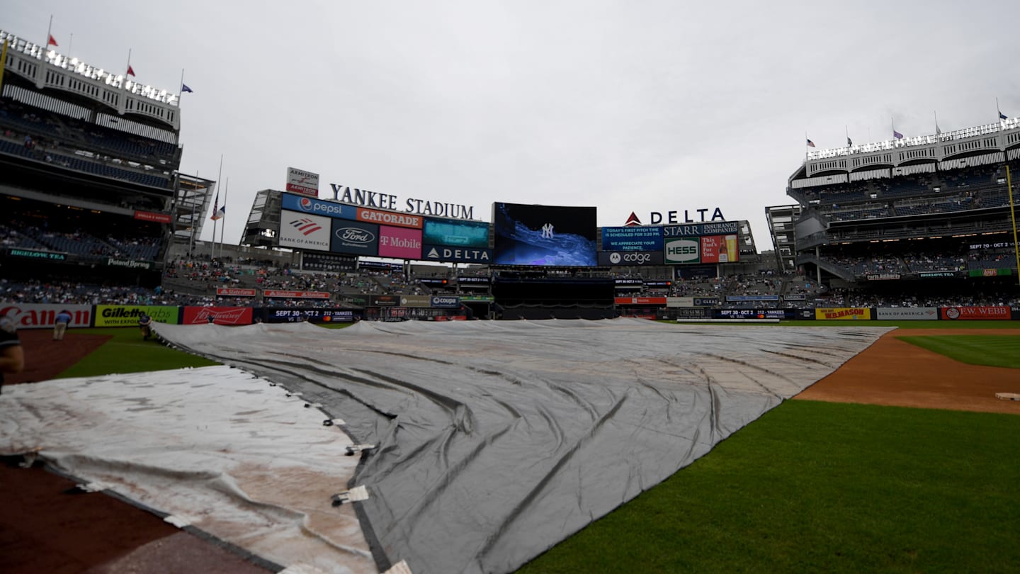 Yankees vs Marlins start time: Rain delay updates and weather report from The Bronx