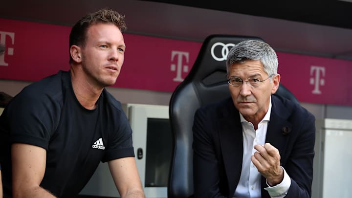 Herbert Hainer (r.) und Julian Nagelsmann (l.)