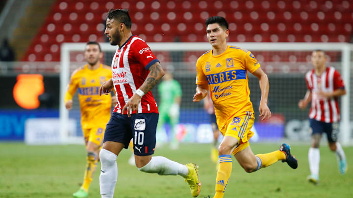 Chivas v Tigres UANL - Torneo Apertura 2022 Liga MX Chivas v Tigres UANL - Torneo Apertura 2022 Liga MX