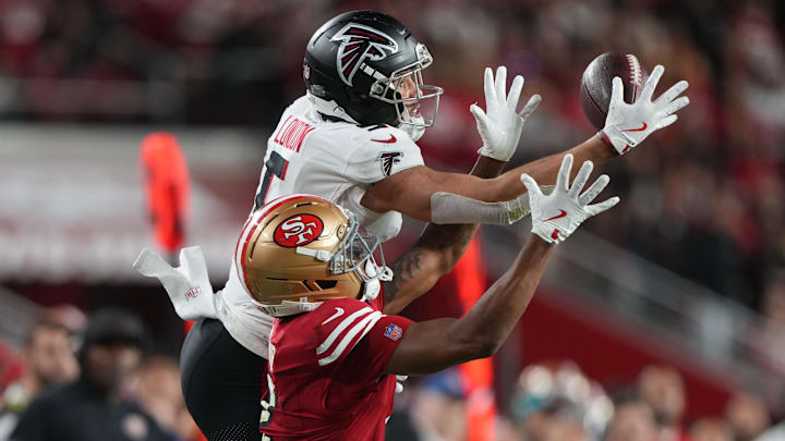 Atlanta Falcons wide receiver Drake London Atlanta Falcons wide receiver Drake London