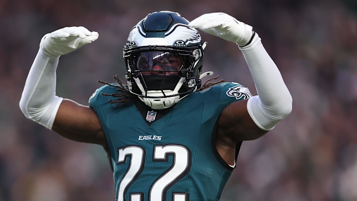 Philadelphia Eagles cornerback Kelee Ringo (22).