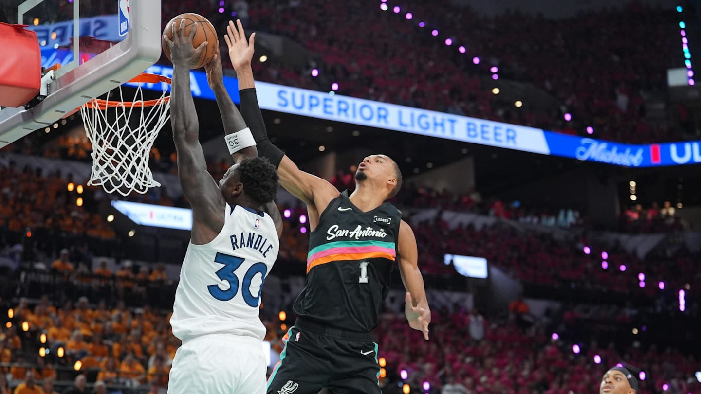 Wembanyama Breaks NBA Playoff Blocks Record in Game 1 Against Timberwolves