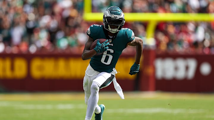DeVonta Smith, Philadelphia Eagles, Philadelphia Eagles v Washington Commanders