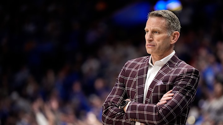 Alabama head coach Nate Oats works with his team against Kentucky during the first half of a Southeastern Conference tournament quarterfinal game at Bridgestone Arena in Nashville, Tenn., Friday, March 14, 2025. Alabama head coach Nate Oats works with his team against Kentucky during the first half of a Southeastern Conference tournament quarterfinal game at Bridgestone Arena in Nashville, Tenn., Friday, March 14, 2025.