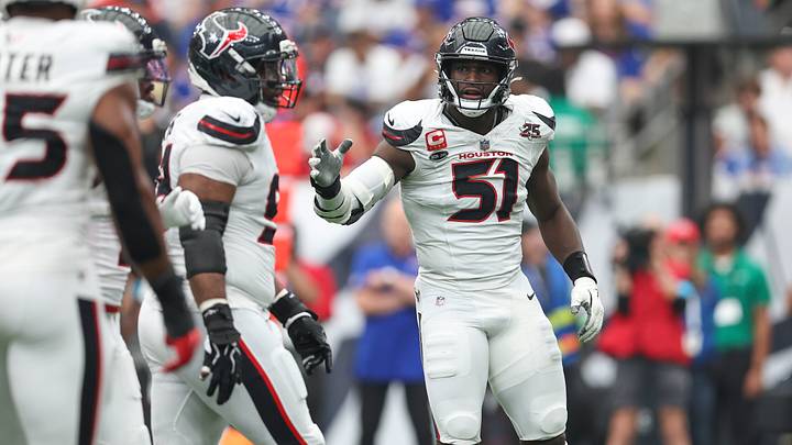 Sep 13, 2026; Houston, Texas, USA; Houston Texans defensive end Will Anderson Jr. (51) talks with teammates before a play during the game against the Buffalo Bills at Reliant Stadium. Mandatory Credit: Troy Taormina-Imagn Images Sep 13, 2026; Houston, Texas, USA; Houston Texans defensive end Will Anderson Jr. (51) talks with teammates before a play during the game against the Buffalo Bills at Reliant Stadium. Mandatory Credit: Troy Taormina-Imagn Images