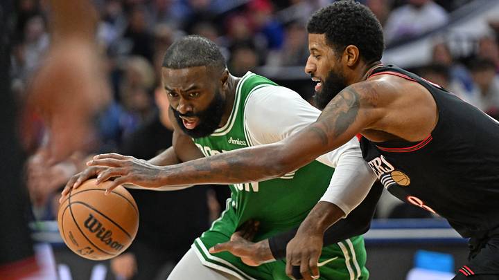 The 76ers are trading for Jaylen Brown, sending the Celtics Paul George and a slew of picks. The 76ers are trading for Jaylen Brown, sending the Celtics Paul George and a slew of picks.