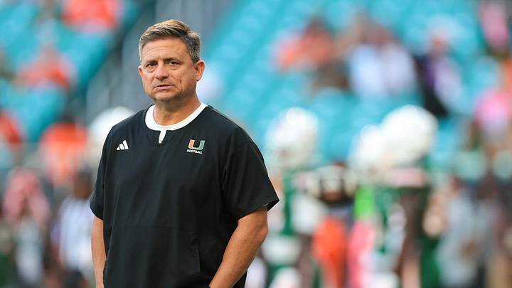 Sep 26, 2026; Miami Gardens, Florida, USA; Miami Hurricanes offensive coordinator and quarterbacks coach Shannon Dawson looks on before the game against the Central Michigan Chippewas at Hard Rock Stadium. Mandatory Credit: Sam Navarro-Imagn Images Sep 26, 2026; Miami Gardens, Florida, USA; Miami Hurricanes offensive coordinator and quarterbacks coach Shannon Dawson looks on before the game against the Central Michigan Chippewas at Hard Rock Stadium. Mandatory Credit: Sam Navarro-Imagn Images