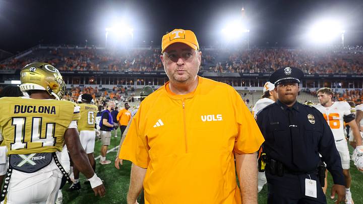 Sep 12, 2026; Atlanta, Georgia, USA; Tennessee Volunteers head coach Josh Heupel after after a victory over the Georgia Tech Yellow Jackets at Bobby Dodd Stadium at Hyundai Field. Mandatory Credit: Brett Davis-Imagn Images Sep 12, 2026; Atlanta, Georgia, USA; Tennessee Volunteers head coach Josh Heupel after after a victory over the Georgia Tech Yellow Jackets at Bobby Dodd Stadium at Hyundai Field. Mandatory Credit: Brett Davis-Imagn Images