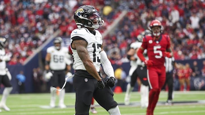Nov 26, 2023; Houston, Texas, USA; Jacksonville Jaguars wide receiver Christian Kirk (13).