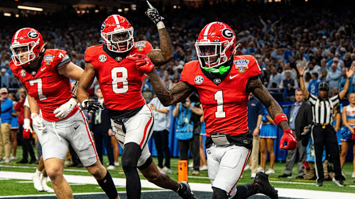 Georgia wide receiver Zachariah Branch is coming to visit the Falcons ahead of the NFL Draft.