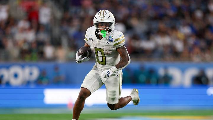 Dec 27, 2025; Orlando, FL, USA; Georgia Tech Yellow Jackets running back Malachi Hosley (0) runs the ball against the BYU Cougars in the third quarter during the Pop-Tarts Bowl at Camping World Stadium. Mandatory Credit: Nathan Ray Seebeck-Imagn Images Dec 27, 2025; Orlando, FL, USA; Georgia Tech Yellow Jackets running back Malachi Hosley (0) runs the ball against the BYU Cougars in the third quarter during the Pop-Tarts Bowl at Camping World Stadium. Mandatory Credit: Nathan Ray Seebeck-Imagn Images