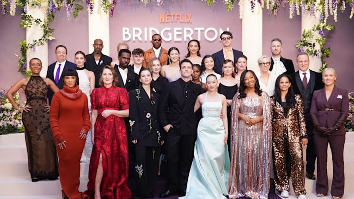 The 'Bridgerton' cast at the season four premiere in Paris