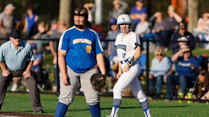 Deposit-Hancock's Olivia Johnston (17), pictured here in the Class D softball regional final vs. Chapel Field last season, is one of the top sophomores in 2025. Deposit-Hancock's Olivia Johnston (17), pictured here in the Class D softball regional final vs. Chapel Field last season, is one of the top sophomores in 2025.