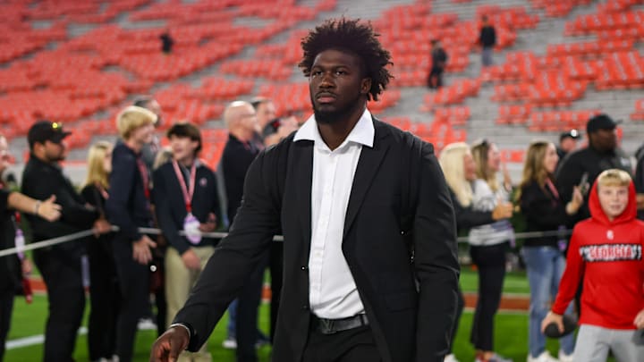 Nov 16, 2024; Athens, Georgia, USA; Georgia Bulldogs Georgia Bulldogs linebacker Jalon Walker (11) walks into Sanford Stadium before a game against the Tennessee Volunteers. Mandatory Credit: Brett Davis-Imagn Images
