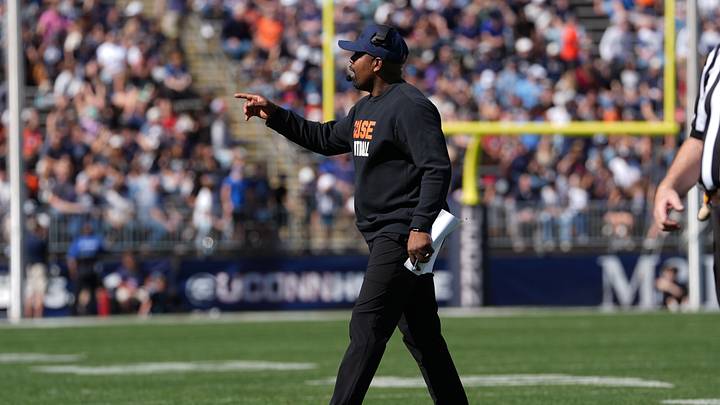 Syracuse football was 4-star DL Kymani Nicholas's first offer, and the Orange staff wants to get him on a visit to SU.