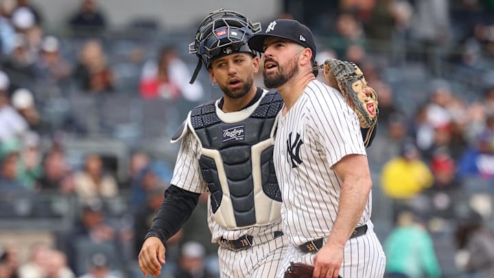 The Yankees are favored with Carlos Rodon on the mound. The Yankees are favored with Carlos Rodon on the mound.