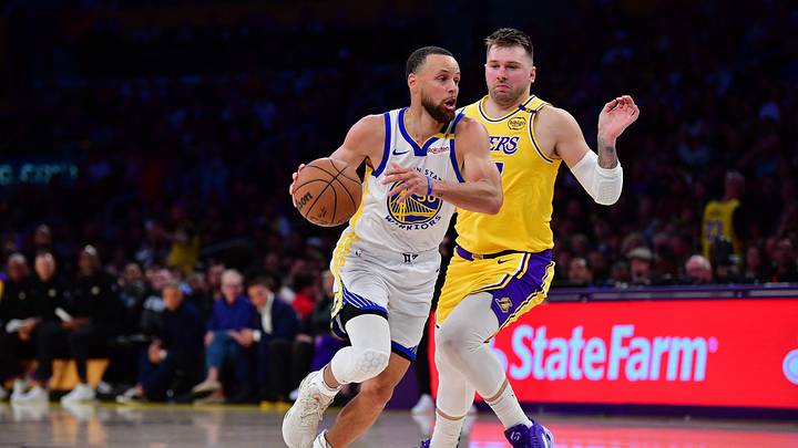 Stephen Curry and Luka Doncic Stephen Curry and Luka Doncic