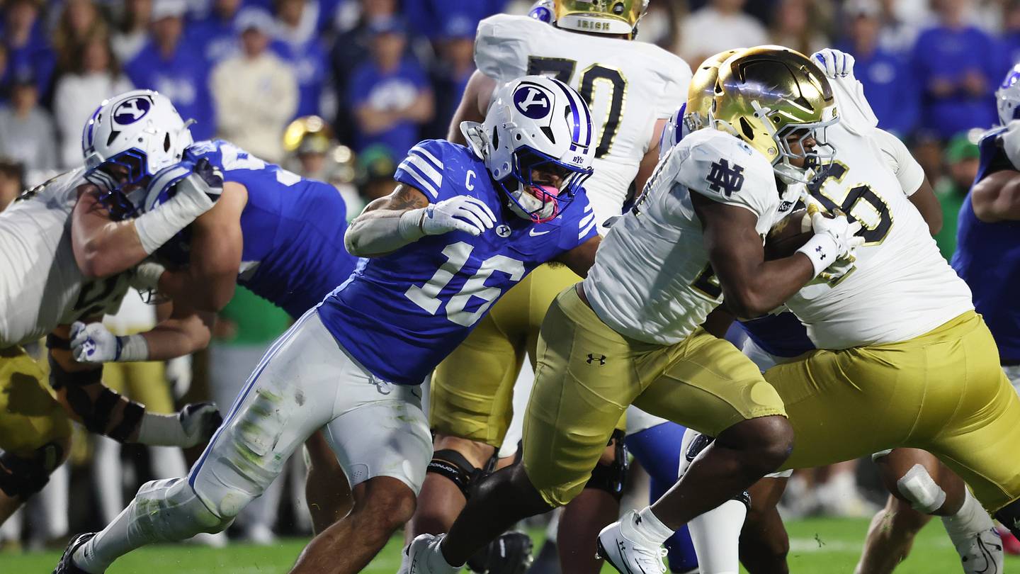 BYU's defense came through in a huge way in their 28-24 victory over Notre Dame