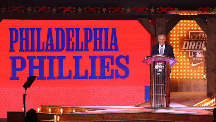 The Philadelphia Phillies are predicted to select outfielder Nick Dumesnil in the 2025 MLB Draft