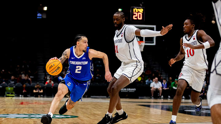 Creighton Bluejay guard Pop Isaacs (2). 