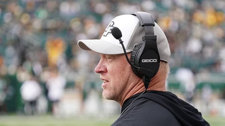 Nov 1, 2025; Waco, Texas, USA; UCF Knights head coach Scott Frost on the sidelines against the Baylor Bears during the second half at McLane Stadium. Mandatory Credit: Raymond Carlin III-Imagn Images Nov 1, 2025; Waco, Texas, USA; UCF Knights head coach Scott Frost on the sidelines against the Baylor Bears during the second half at McLane Stadium. Mandatory Credit: Raymond Carlin III-Imagn Images