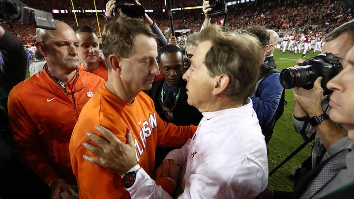 Former Alabama coach Nick Saban mentioned the tampering incident involving former Clemson linebacker Luke Ferrelli on Wednesday. Former Alabama coach Nick Saban mentioned the tampering incident involving former Clemson linebacker Luke Ferrelli on Wednesday.
