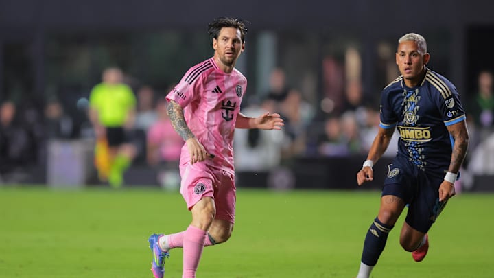Lionel Messi pushed Inter Miami into first place against the Philadelphia Union on Saturday night in Miami. 